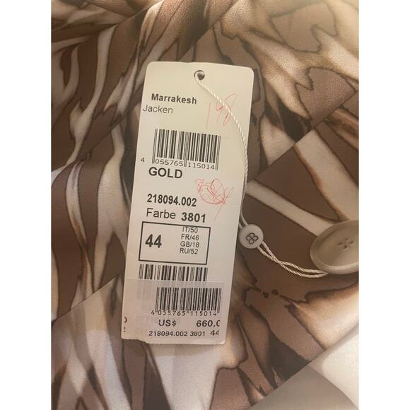 Basler Marrakesh Gold Single Button Blazer US Size 14 NWT - Picture 11 of 11